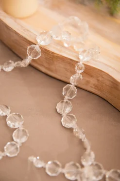 New 48” Acrylic Crystal Clear Bead Garland Christmas Accents
