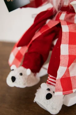 Cheap 16” Bedtime Sitting Santa In Pajamas Christmas Accents