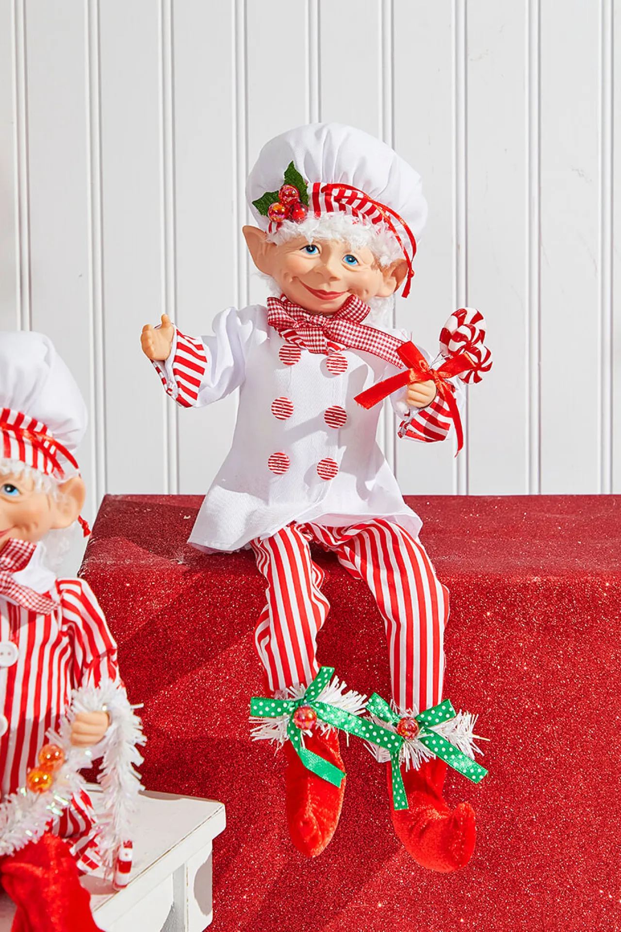Cheap 30" Bendable Candy Elf Ornament Christmas Accents