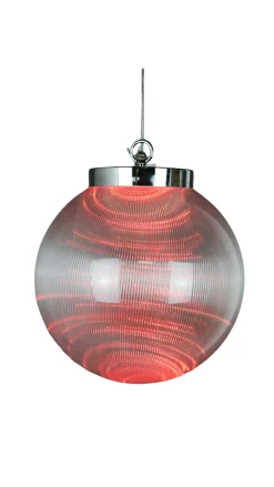 Shop 12" Borealis Ball Lighted LED - Red Borealis Lights|Indoor Lighting