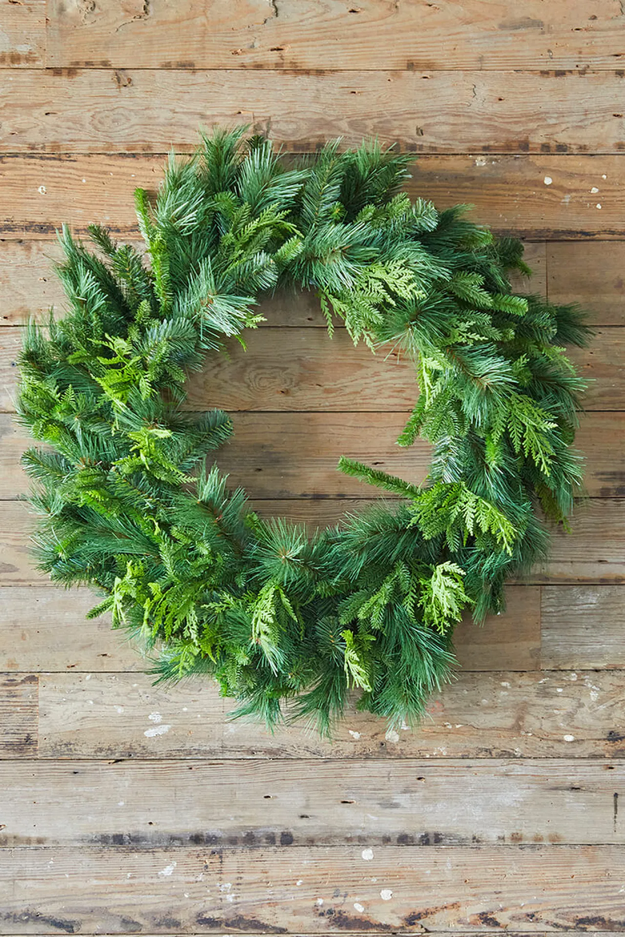 Cheap 36" Bristle Pine With Natural Touch Evergreen Wreath Christmas Wreaths