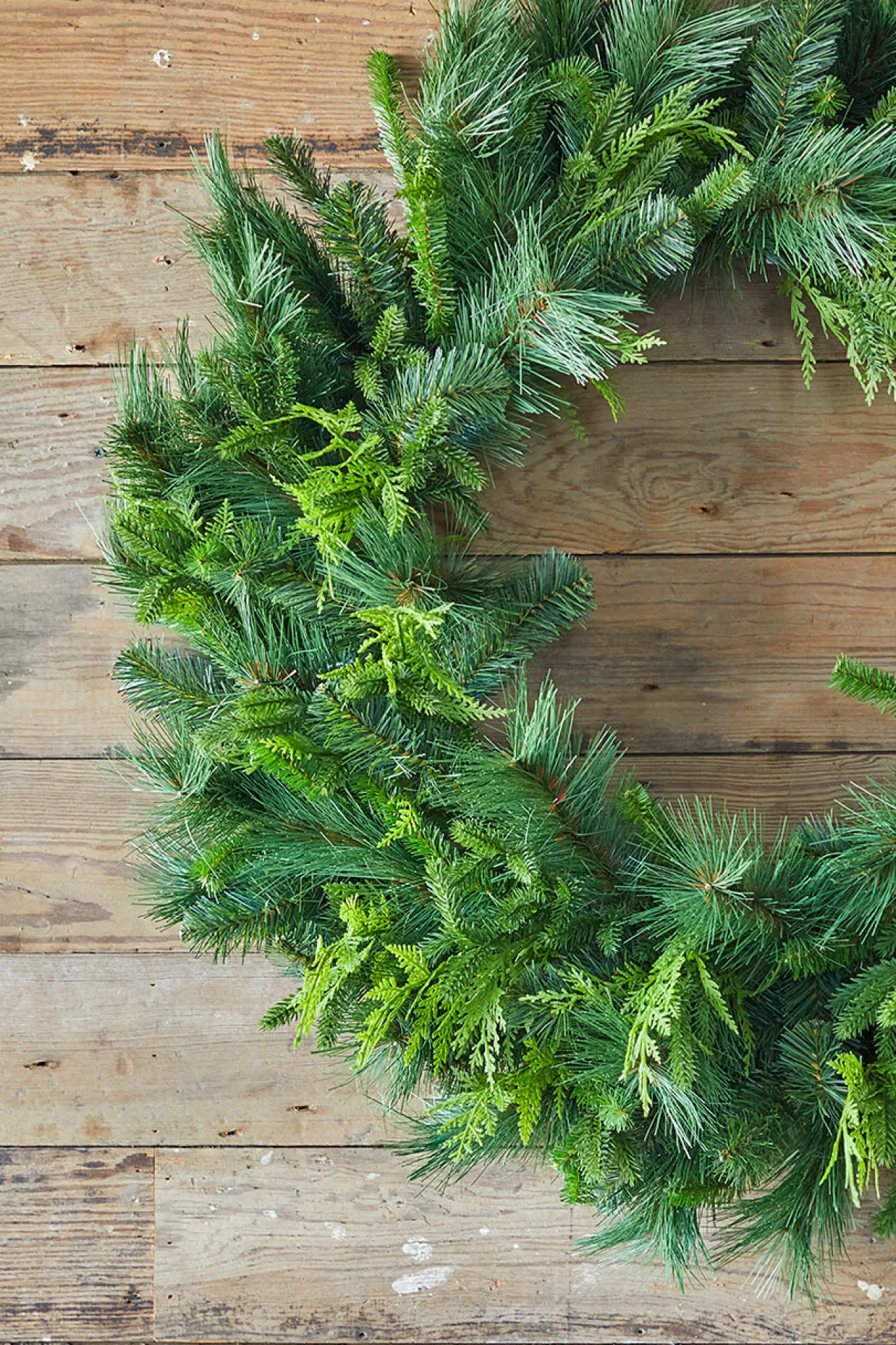 Cheap 36" Bristle Pine With Natural Touch Evergreen Wreath Christmas Wreaths
