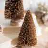 Outlet 5” Champagne Bottle Brush Tree Christmas Accents