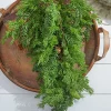 Clearance 32” Christmas Cedar/Hemlock Swag Christmas Teardrops