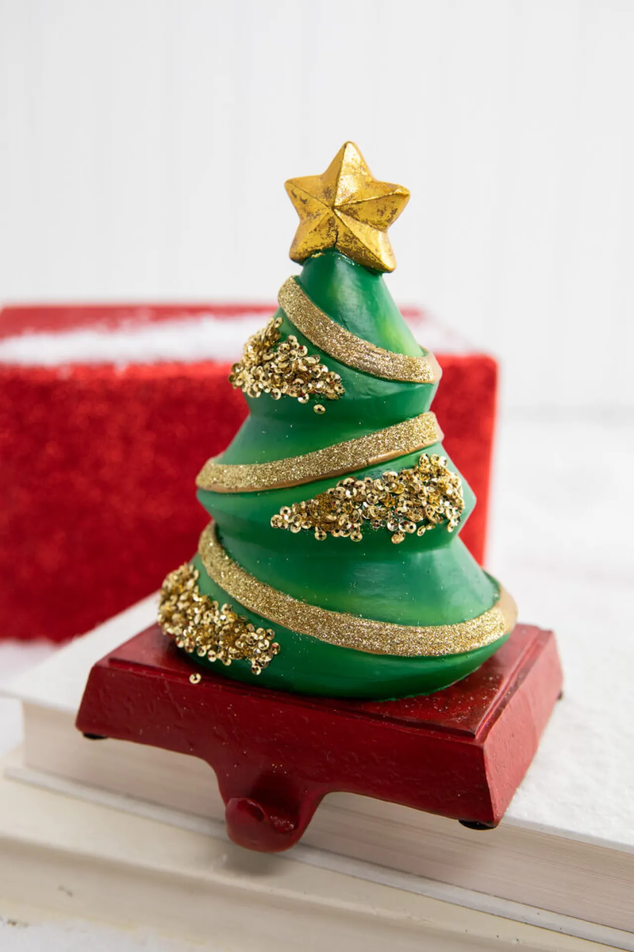 Sale 7" Christmas Tree Stocking Holder Christmas Accents