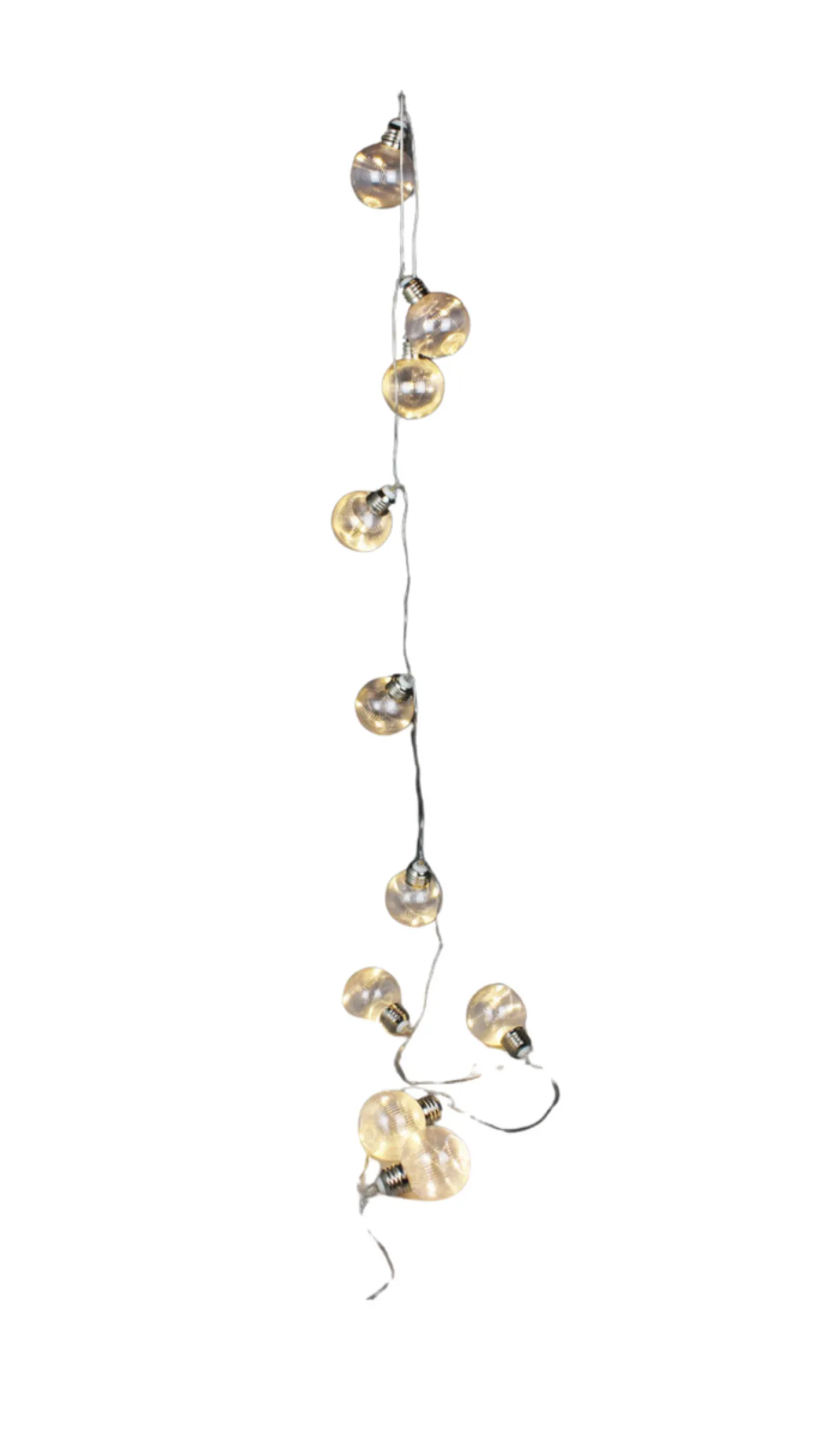 Online 6 Cm X 6.5' Plastic Ball LED Garland - Warm White Borealis Lights|Indoor Lighting