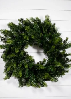 Cheap 30” Deluxe Mix Pine Wreath Christmas Wreaths