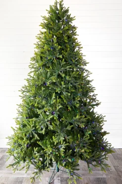 Flash Sale 9' Deluxe Trinity Pine Artificial Christmas Tree With 2850 Color-Changing Lights Christmas Trees|Christmas Trees