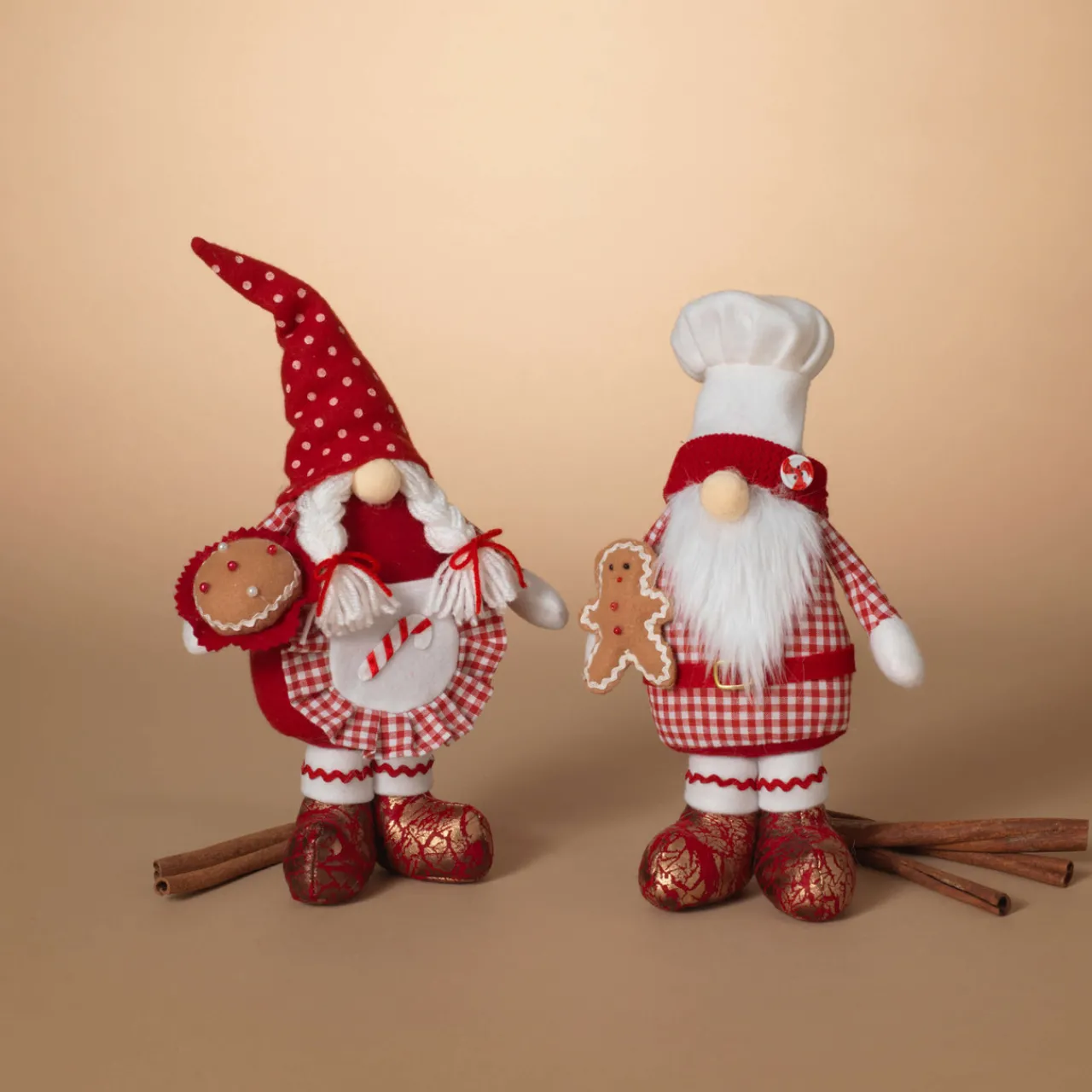 Clearance 13" Fabric Holiday Chef Gnome Christmas Accents