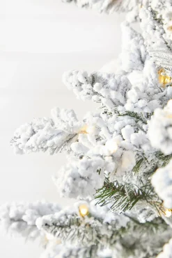 Best Sale 9' Flocked Aleutian Artificial Christmas Tree With 950 Color-Changing Lights Christmas Trees|Christmas Trees
