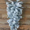 Fashion 30" Flocked Balsam Teardrop Wreaths|Christmas Teardrops