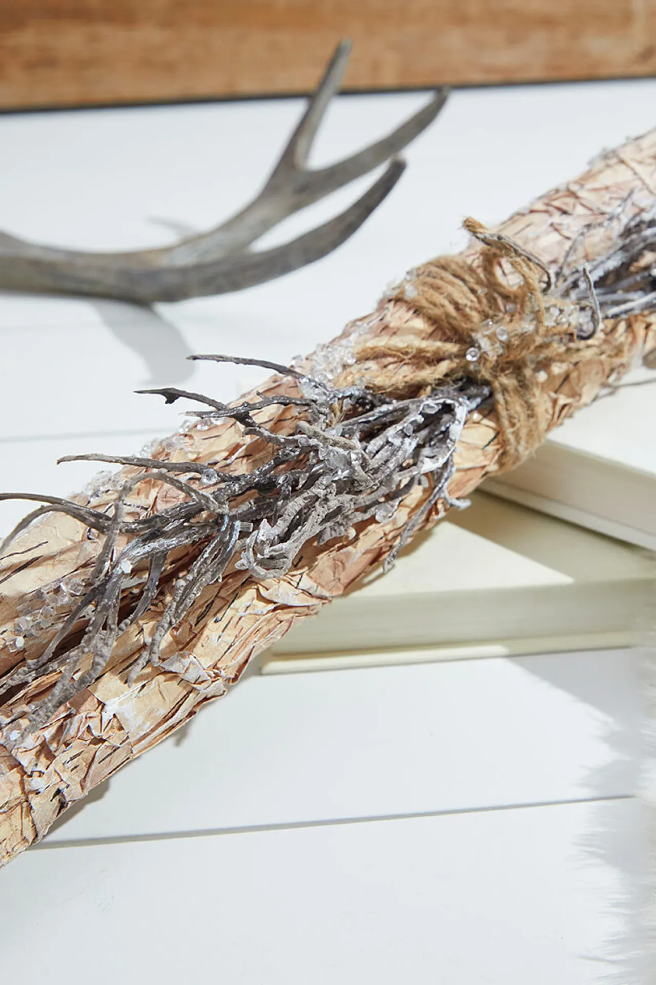 Online 19” Frosted Log/Twig Bundle Christmas Accents