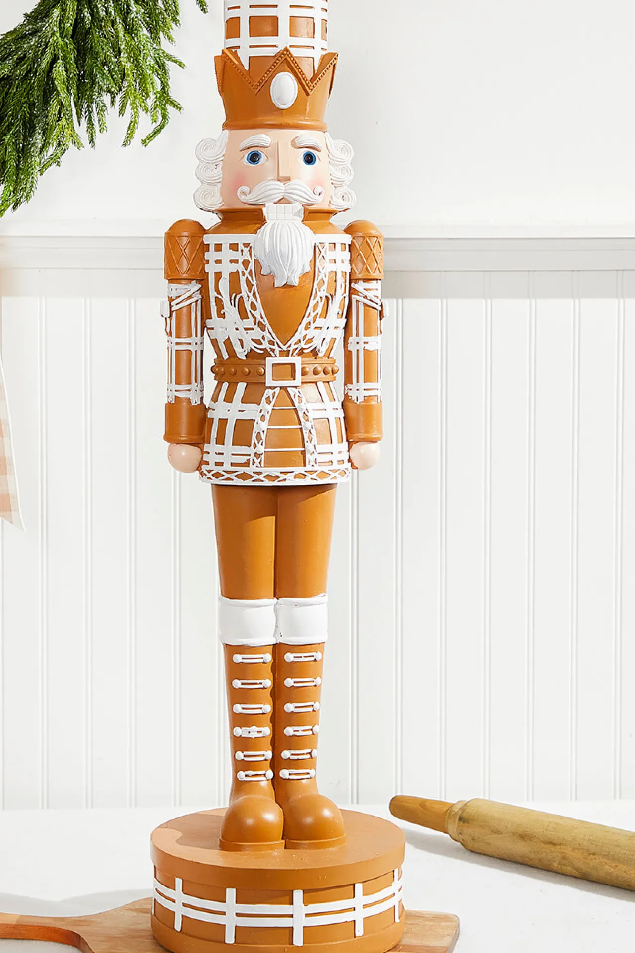 Store 35" Gingerbread Nutcracker Christmas Accents|Christmas Resin