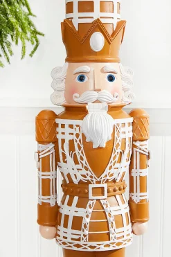 Store 35" Gingerbread Nutcracker Christmas Accents|Christmas Resin