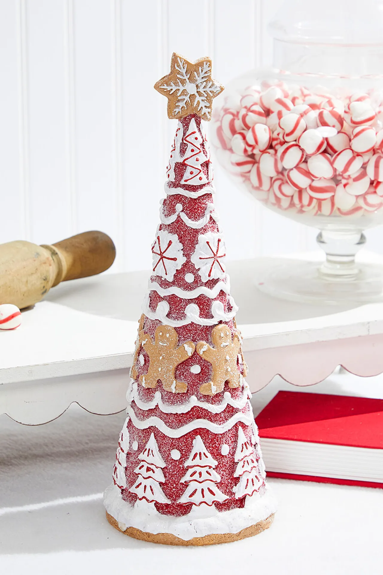 Sale 14" Gingerbread Resin Tree Christmas Accents