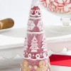 Hot 12" Gingerbread Resin Tree Christmas Accents