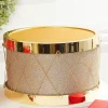 Discount 11" Gold Glitter Drum Christmas Accents