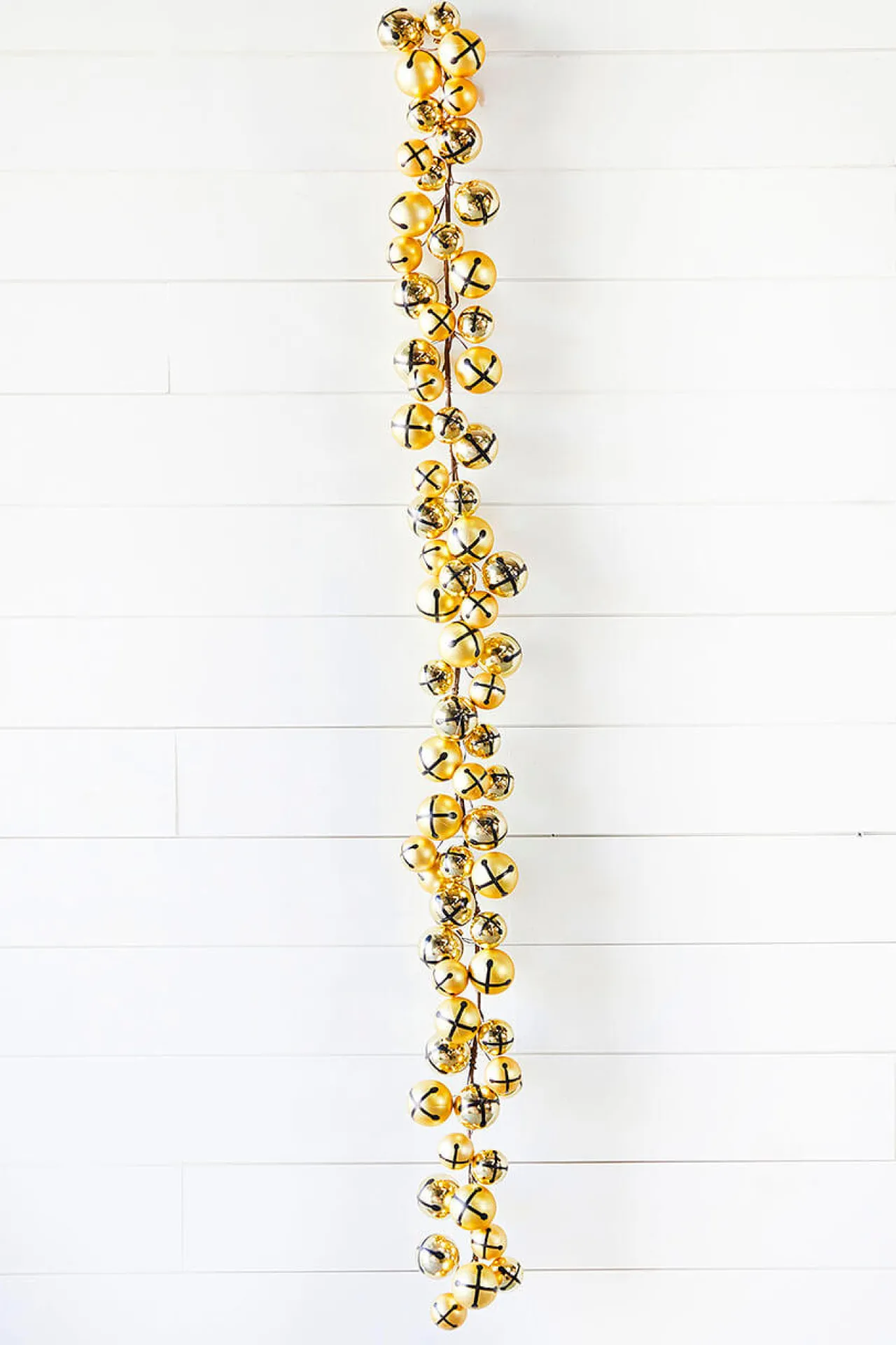 Outlet 5’ Holiday Gold Jingle Bells Garland Christmas Garlands