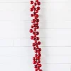 New 5’ Holiday Red Jingle Bells Garland Christmas Garlands
