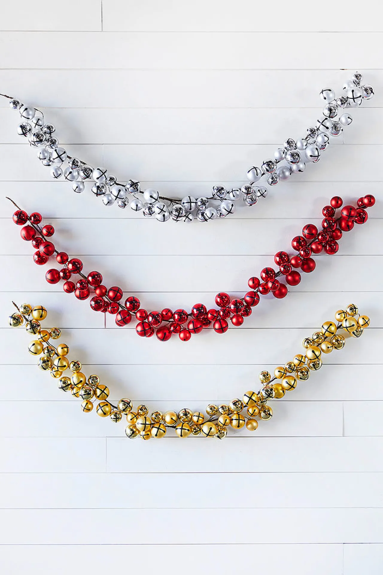 New 5’ Holiday Red Jingle Bells Garland Christmas Garlands