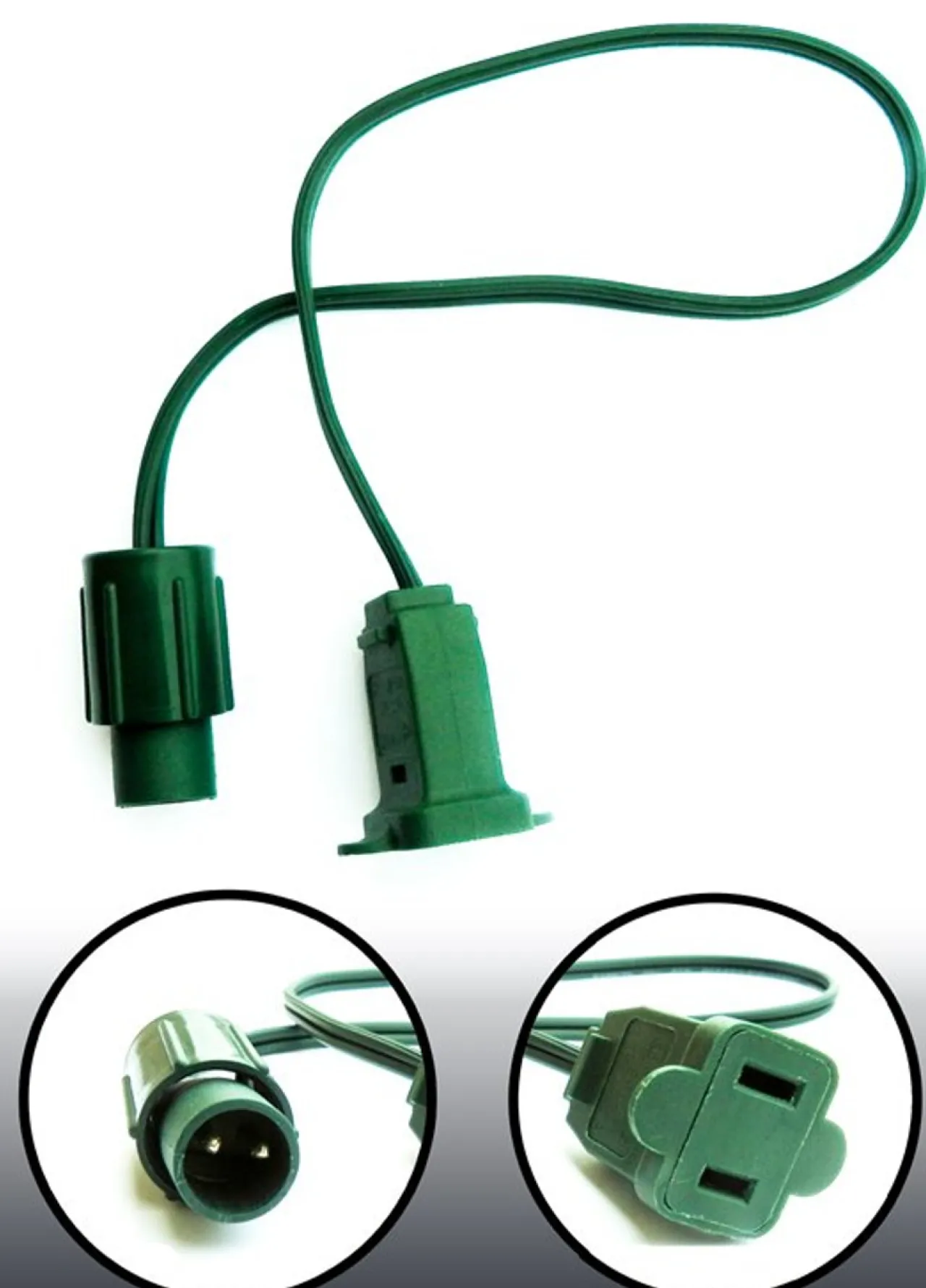 Fashion 12" Jumper Coaxial Converter Cord Cords|Outdoor Lighting