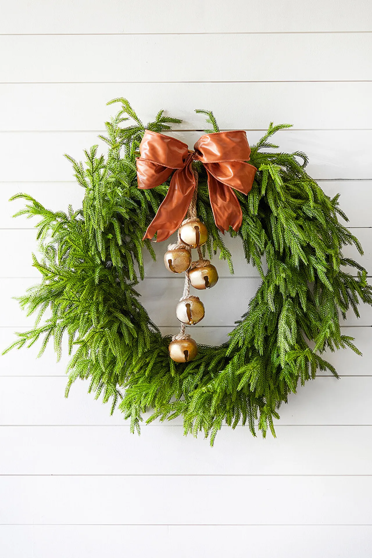 Clearance 30" Just Cut Real Touch Norfolk Pine Wreath Christmas Wreaths|Natural Greenery