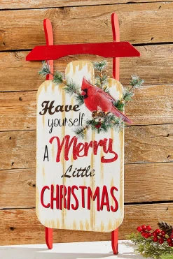 Online 31" LED BTY/TMR "Merry Christmas" Sleigh Christmas Accents