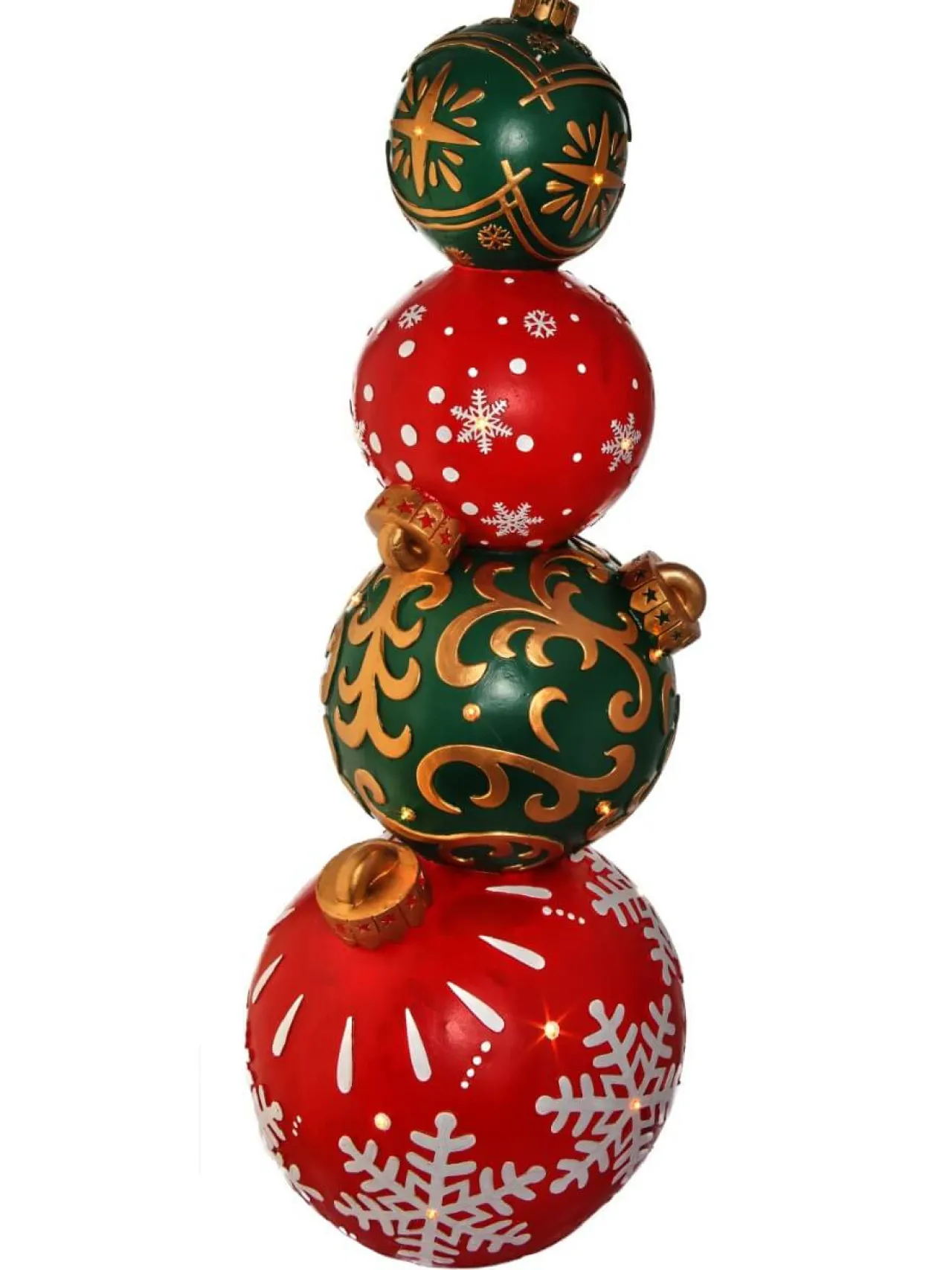 Shop 48" LED Ornament Stack Christmas Resin