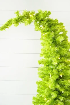 Cheap 5' Lime Green Whimsical Tree With LED Lights Christmas Trees|Christmas Trees