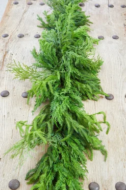 Flash Sale 72” Luxury Cyprus Norfolk Swag Christmas Teardrops|Natural Greenery