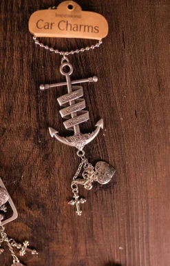 Shop 4” Metal Inspirational Car Charms Christmas Accents
