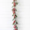 Clearance 5' Mix Pine Snow Berry Garland Christmas Garlands