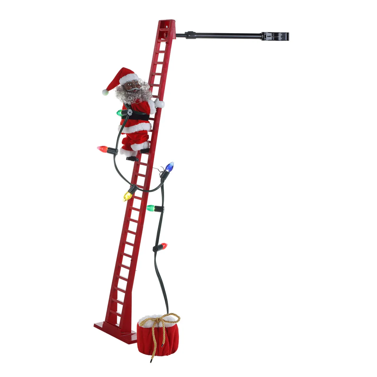 Online 40" Mr. Christmas Super Climbing Santa - African American Christmas Accents
