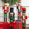 New 14” Multi-Colored Glitter Nutcracker Christmas Accents