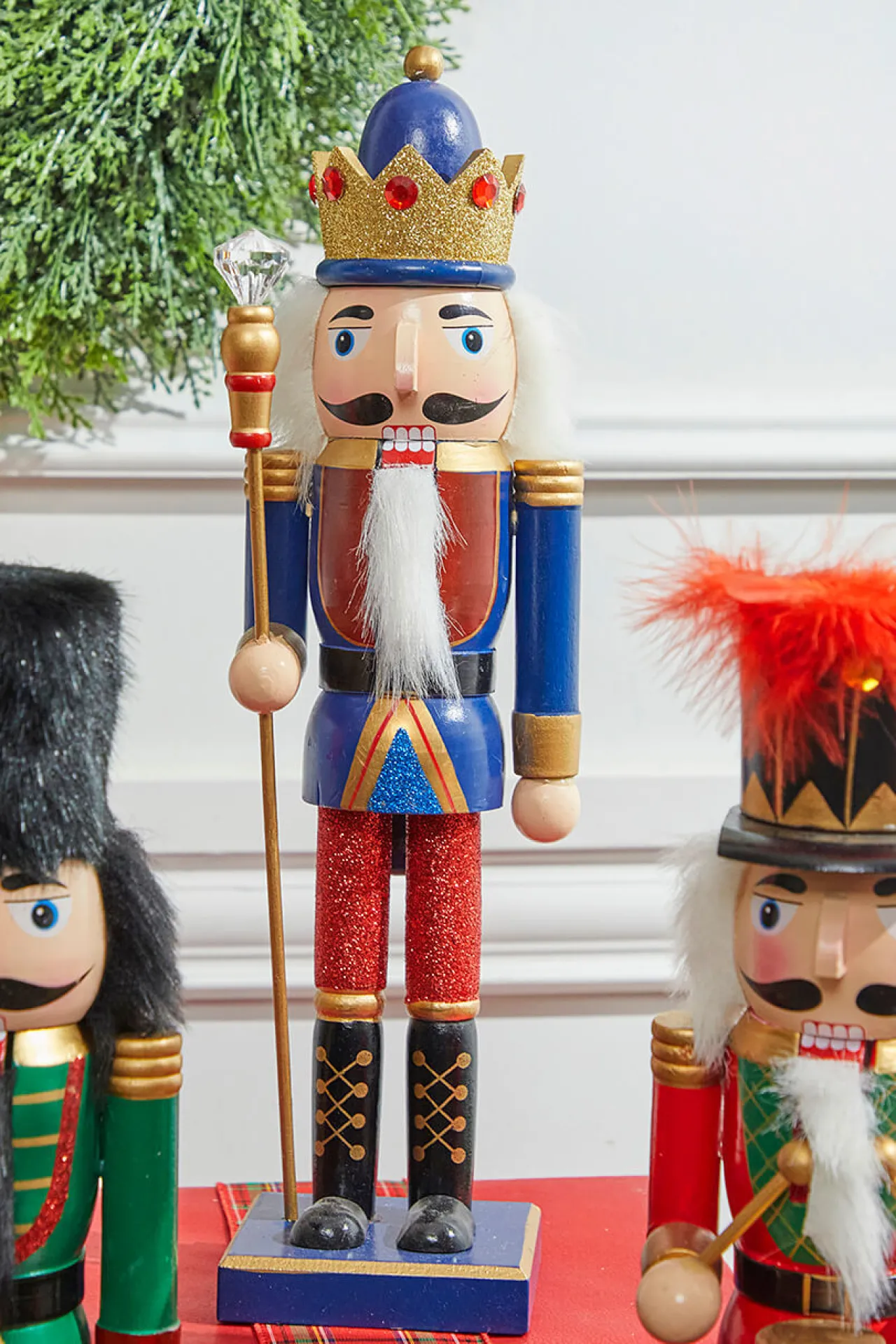 New 14” Multi-Colored Glitter Nutcracker Christmas Accents