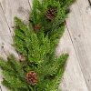 Hot 60” Noble Cedar Cone Tablepiece Christmas Garlands|Natural Greenery