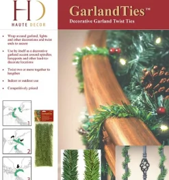 New 14” Noble Pine Garland Ties - 10 Pack Christmas Garlands|Natural Greenery