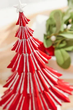 New 13" Nordic Striped Christmas Tree Christmas Accents