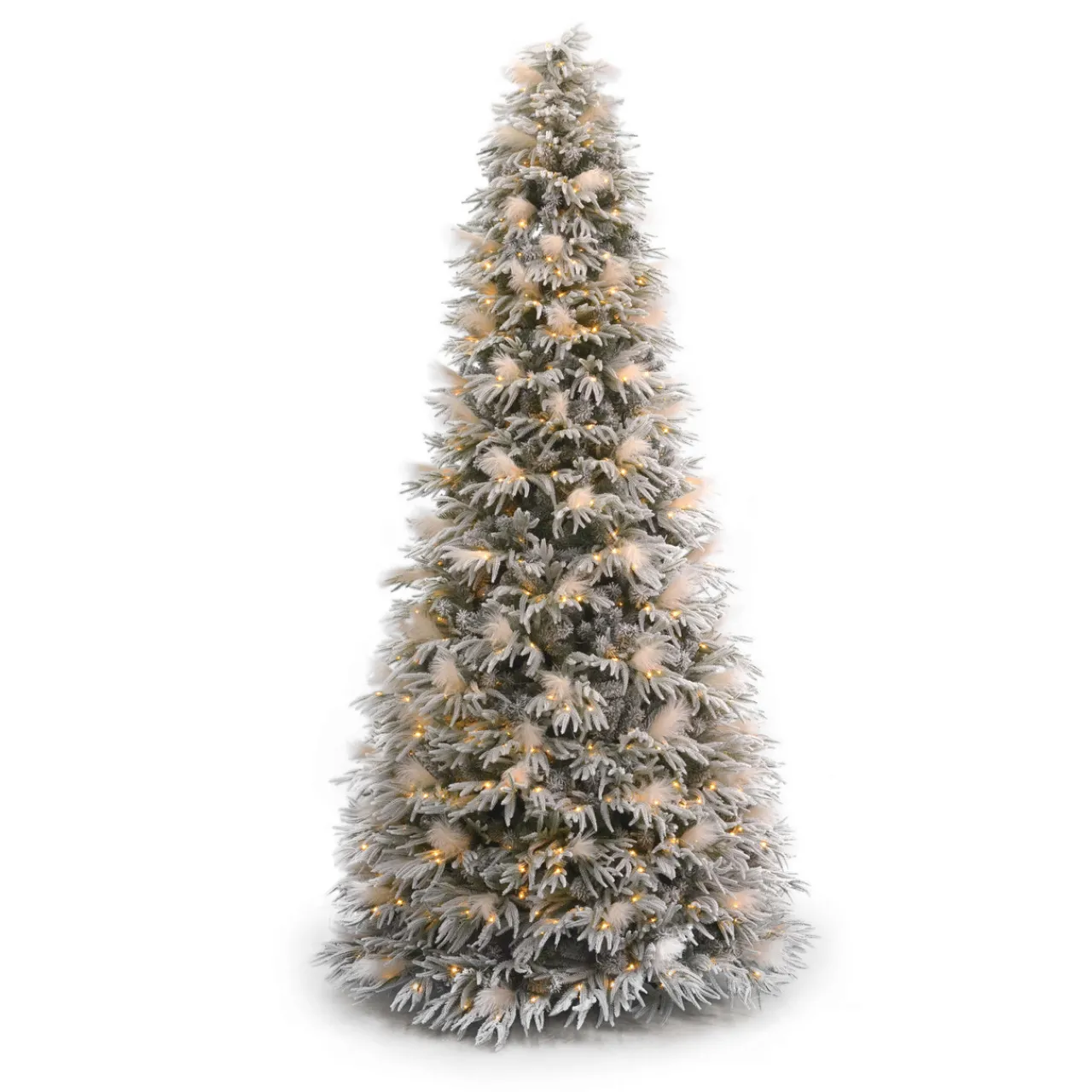 Hot 10' Pine And Pampas Artificial Christmas Tree With 800 Warm White LED Lights Christmas Trees|Christmas Trees