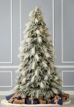 New 9' Pine And Pampas Artificial Christmas Tree With 700 Warm White LED Lights Christmas Trees|Christmas Trees