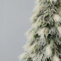 New 9' Pine And Pampas Artificial Christmas Tree With 700 Warm White LED Lights Christmas Trees|Christmas Trees