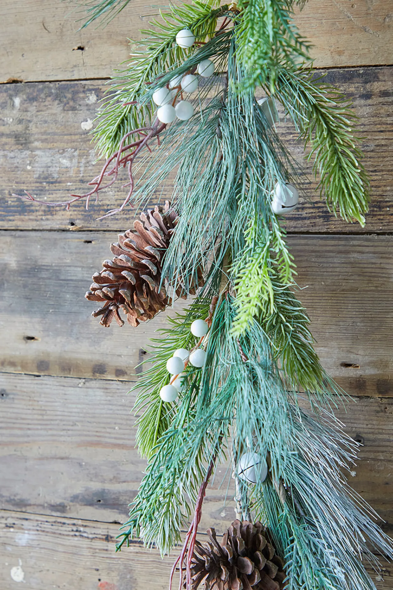 Clearance 6’ Pine Berry Bell Garland Christmas Garlands