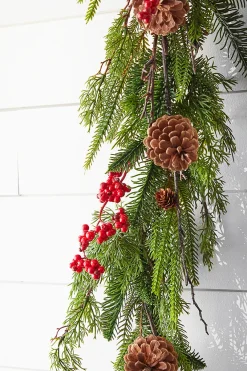Store 48" Pine Juniper Berry Garland Christmas Garlands
