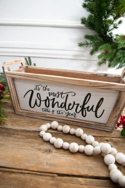 Sale 16” Planter - It’s The Most Wonderful Time Of The Year Christmas Accents