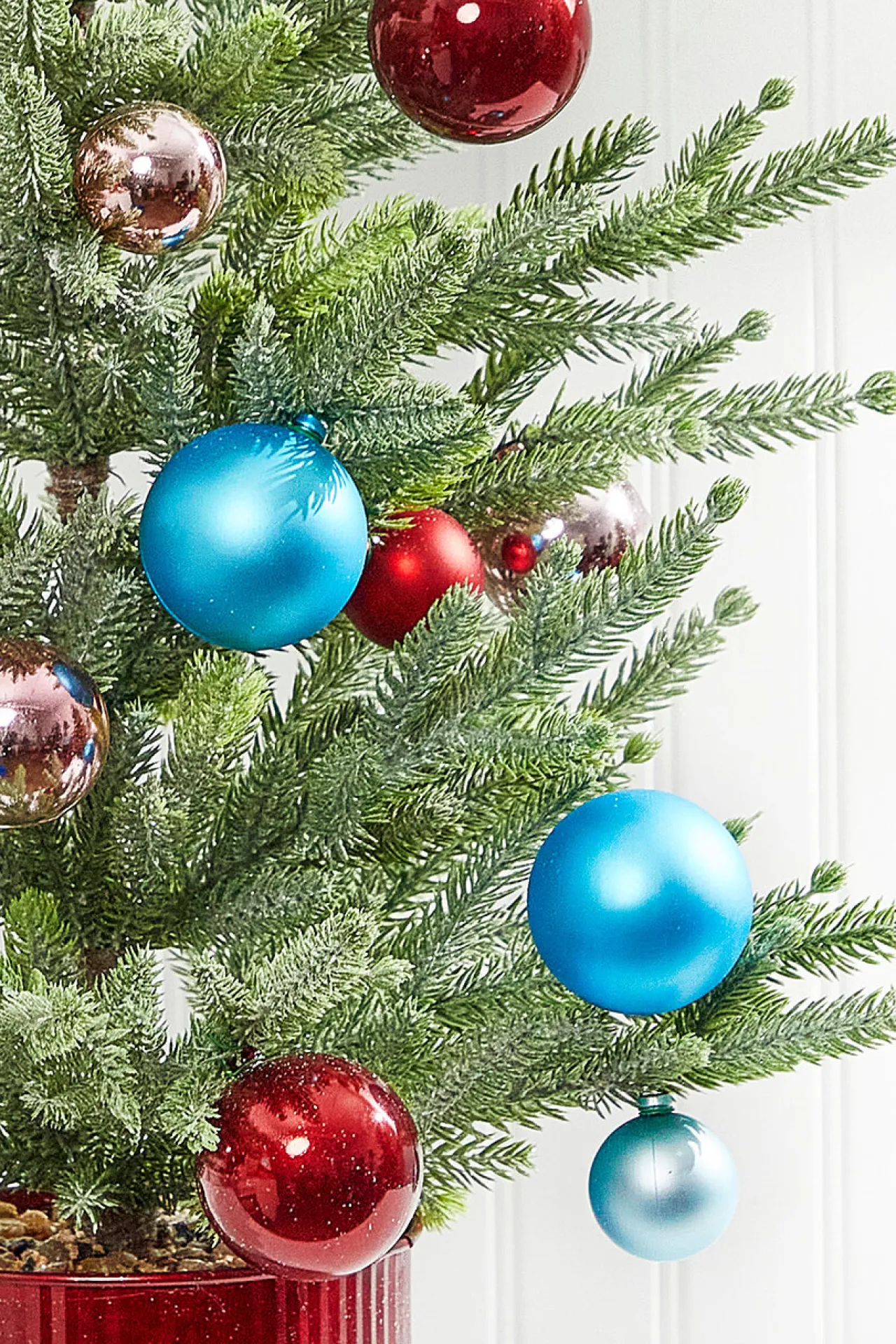 Clearance 36” Potted Tree With Ball Ornament Christmas Accents