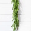 Store 48" Real Touch Lebanon Cedar Dripping Garland Christmas Garlands|Natural Greenery