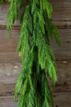 Shop 72” Real Touch Norfolk Pine Garland Christmas Garlands|Natural Greenery