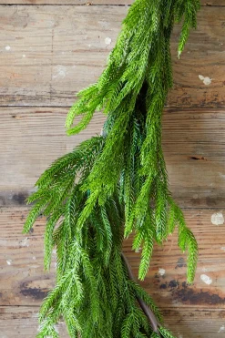 Hot 192” Real Touch Norfolk Pine Garland Christmas Garlands|Natural Greenery
