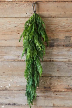 Best Sale 36” Real Touch Norfolk Pine Teardrop Christmas Teardrops|Natural Greenery