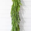 Online 47" Real Touch Norfolk Pine Dripping Garland Christmas Garlands|Natural Greenery